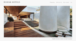 Desktop Screenshot of hamakhotels.com